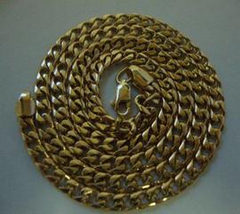 Золотая цепочка плетения панцирь длиной 50см на заказ